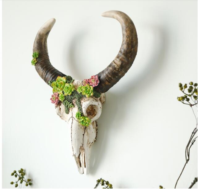 Animal Skull Head Wall Decor