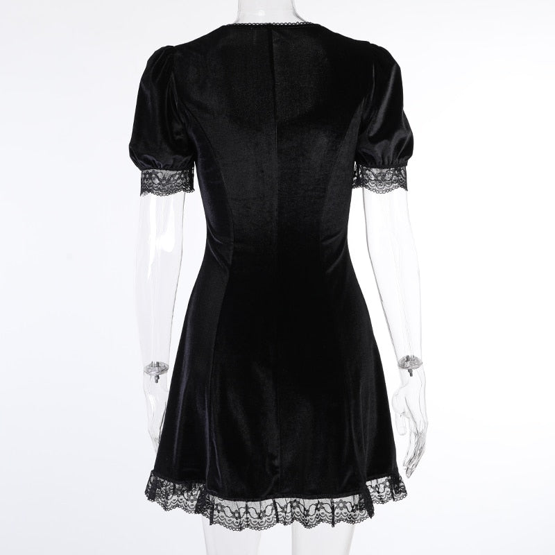 Witch Rhiamon Lace Mini Dress