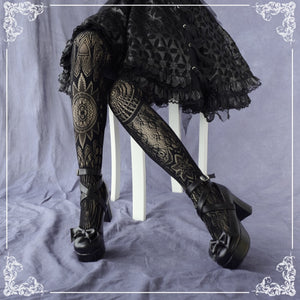 Gothic Geometric Design Stockings