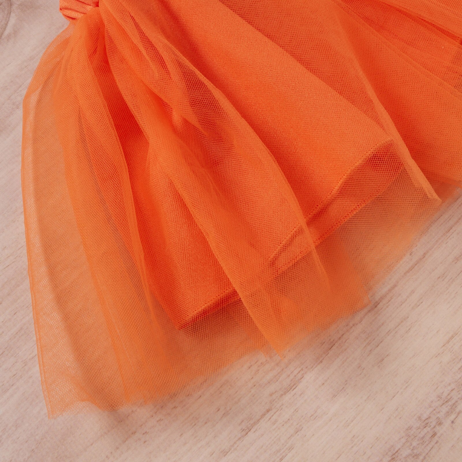 Orange Tulle Skirt Set