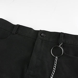 Chain Detail Mini Skirt