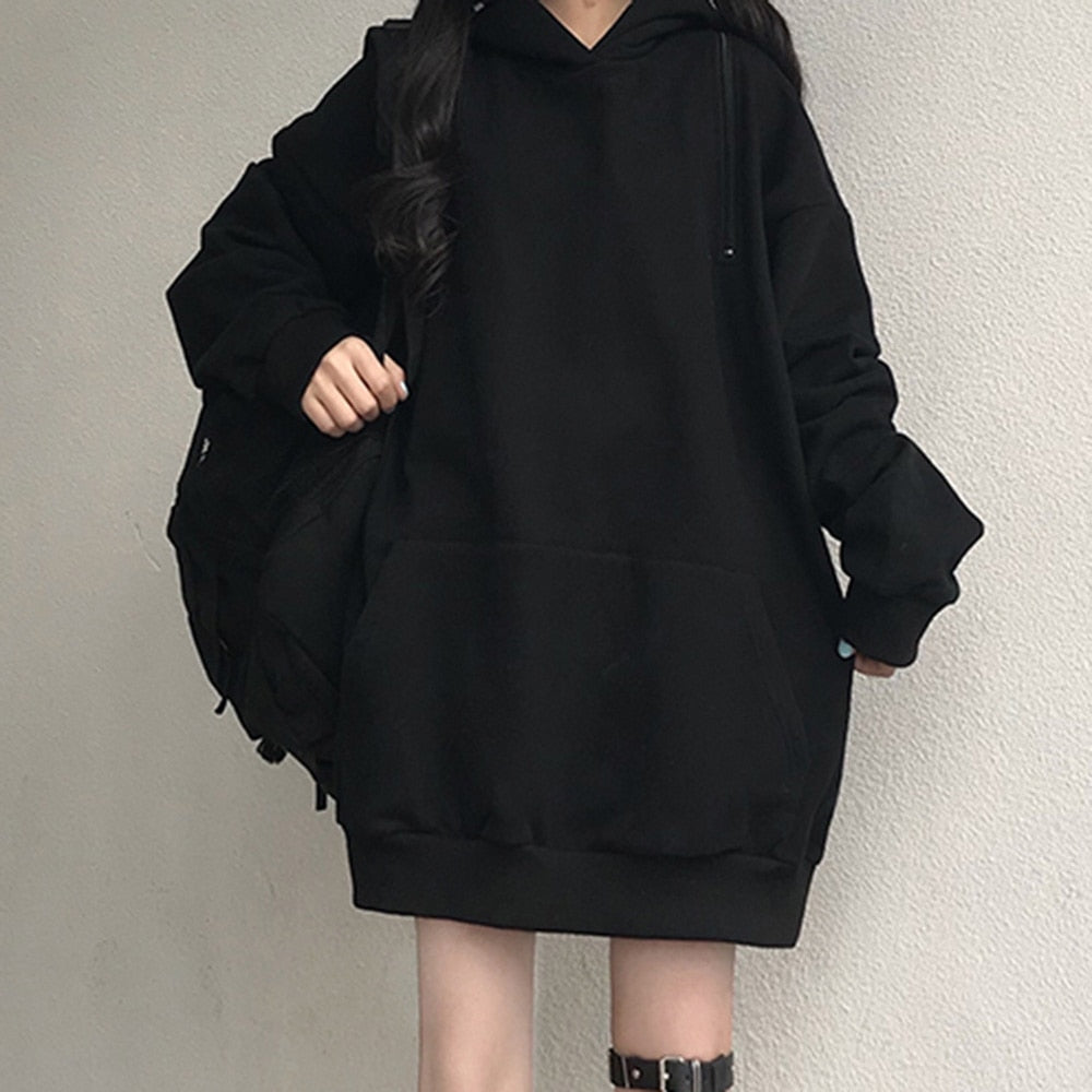 Oversized Black Hoodie