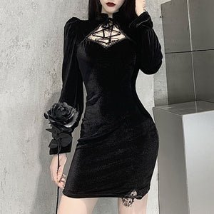 Witch Bellatrix Velvet Mini Dress