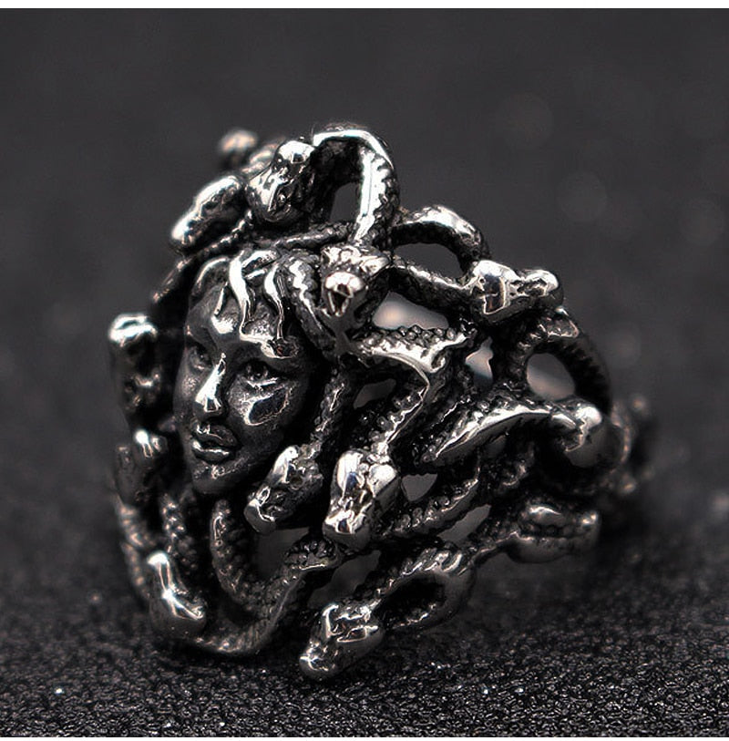 Snake Hair Figure Ring