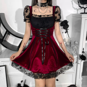 Witch Corbin Mini Dress in Red