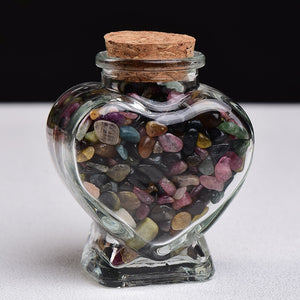 Crystal Gravel In Heart Shaped Bottle