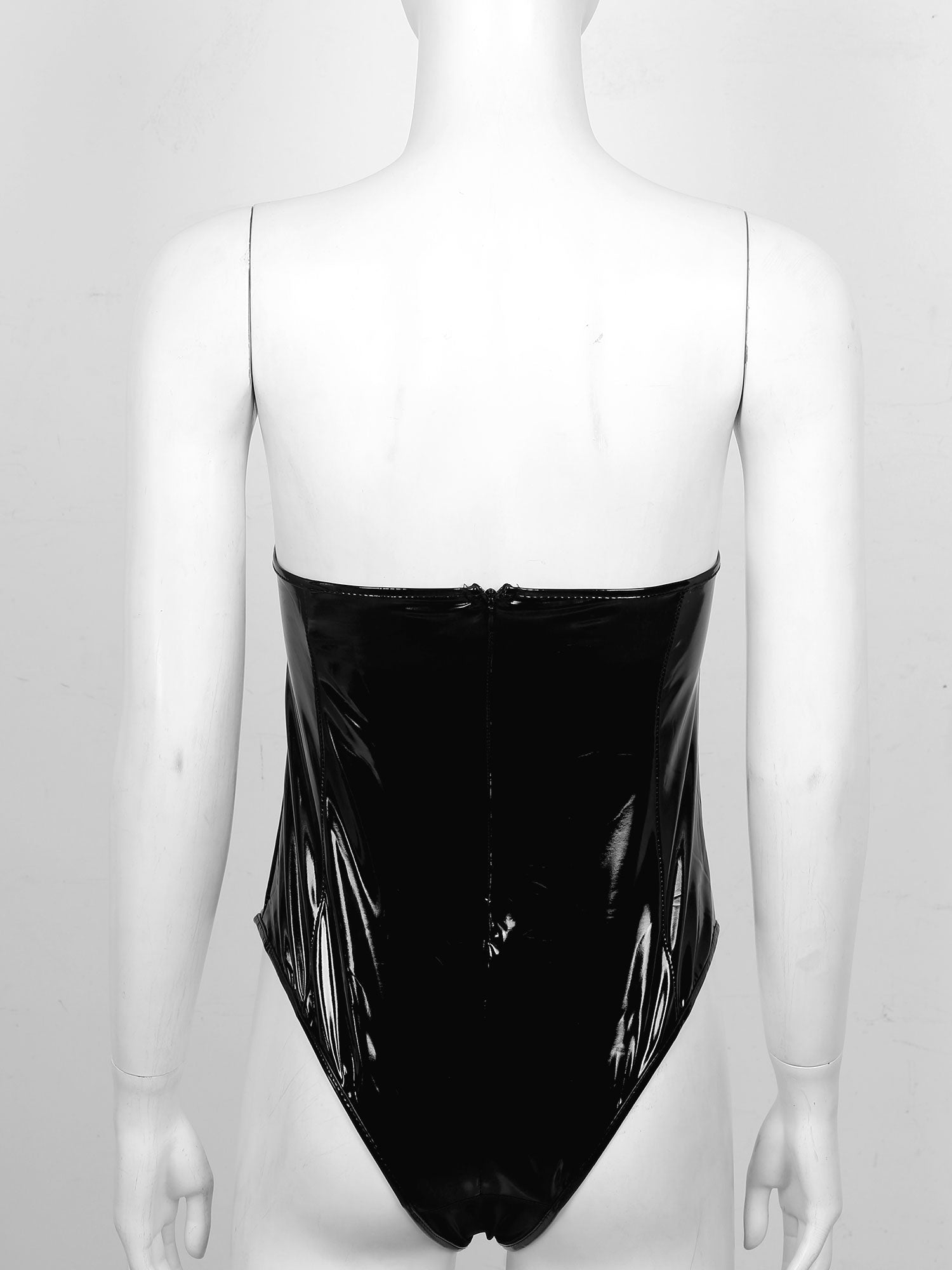 Black Wet Look Bodysuit