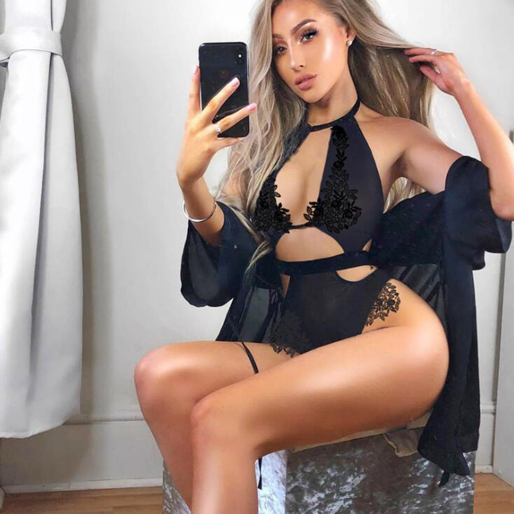 Black Mesh Bodysuit