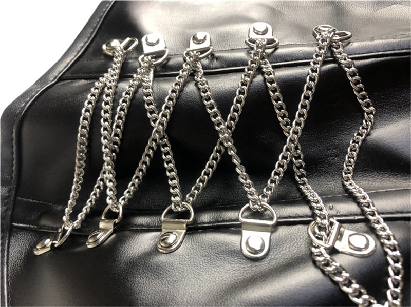 Chain Detail Corset Top