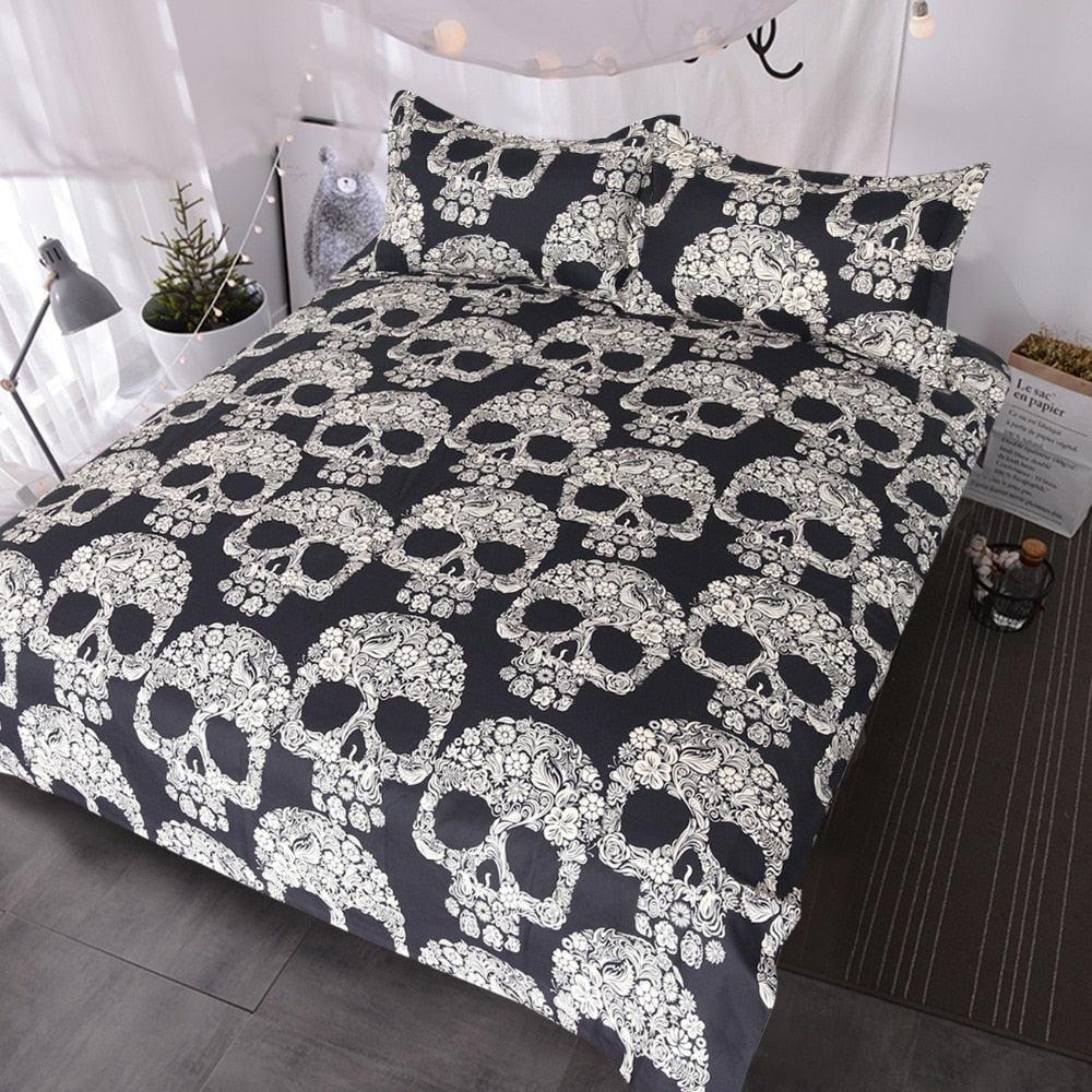 Skulls Duvet Cover Set