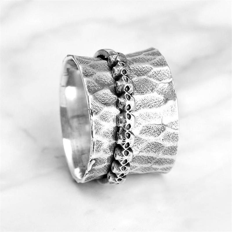 Skulls Silver Ring