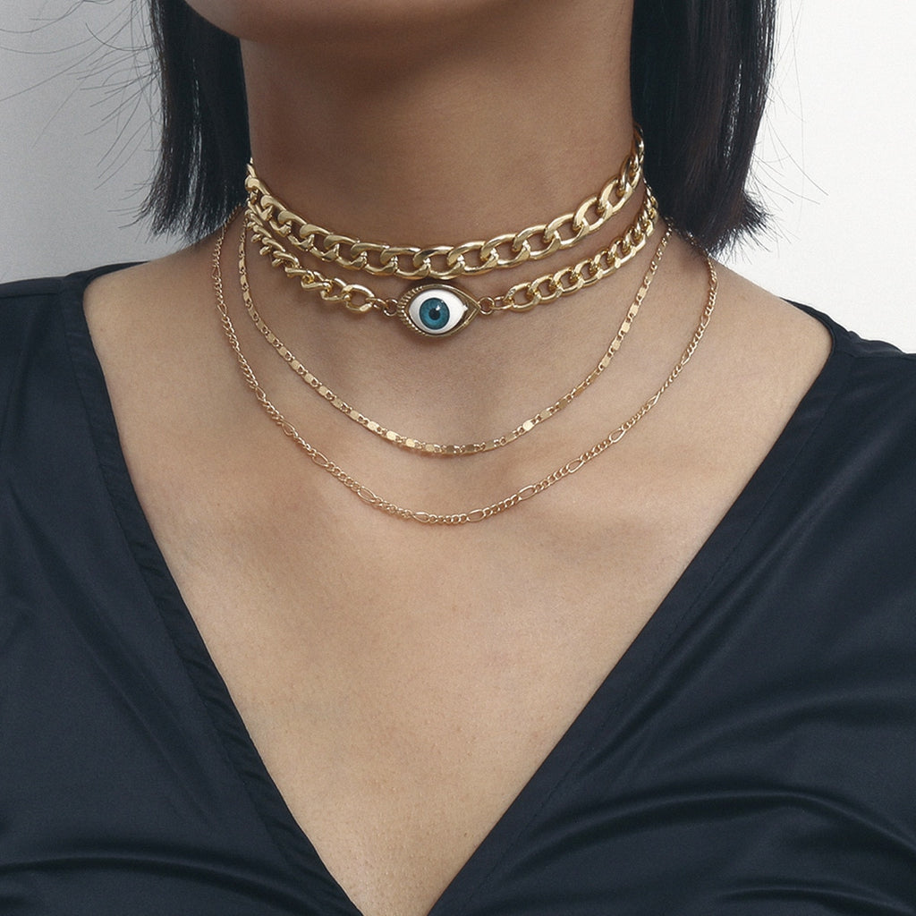 Evil Eye Protection Chains Choker