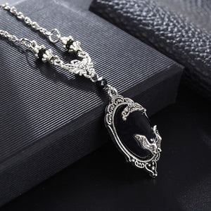 Framed Flying Bat Shaped Necklace