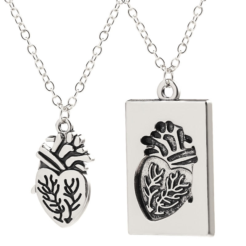 Anatomical Heart Matching Necklace