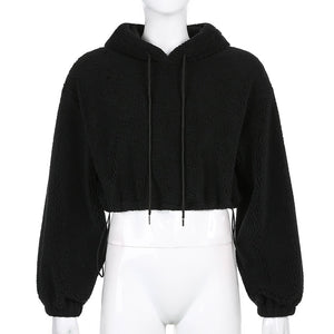 Bomber Cropped Hoodie