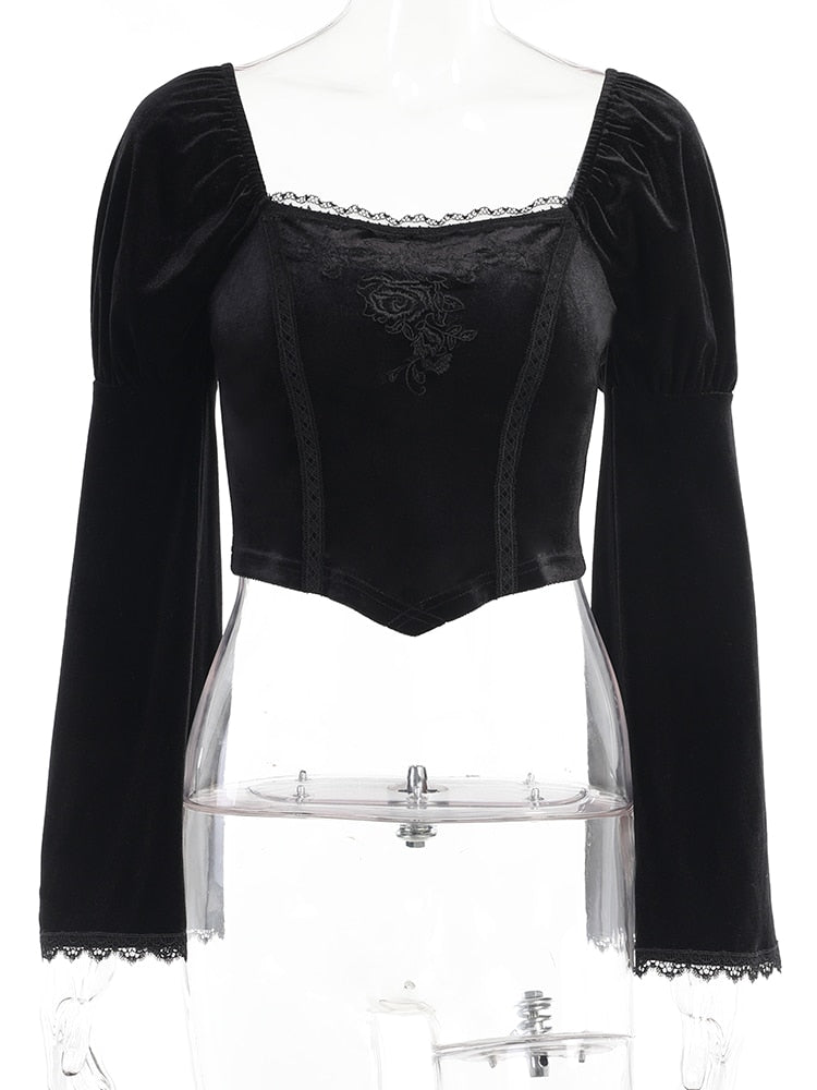 Witch Ommin Velvet Top