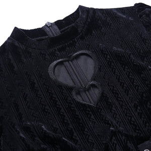 Velvet Heart Design Mini Dress