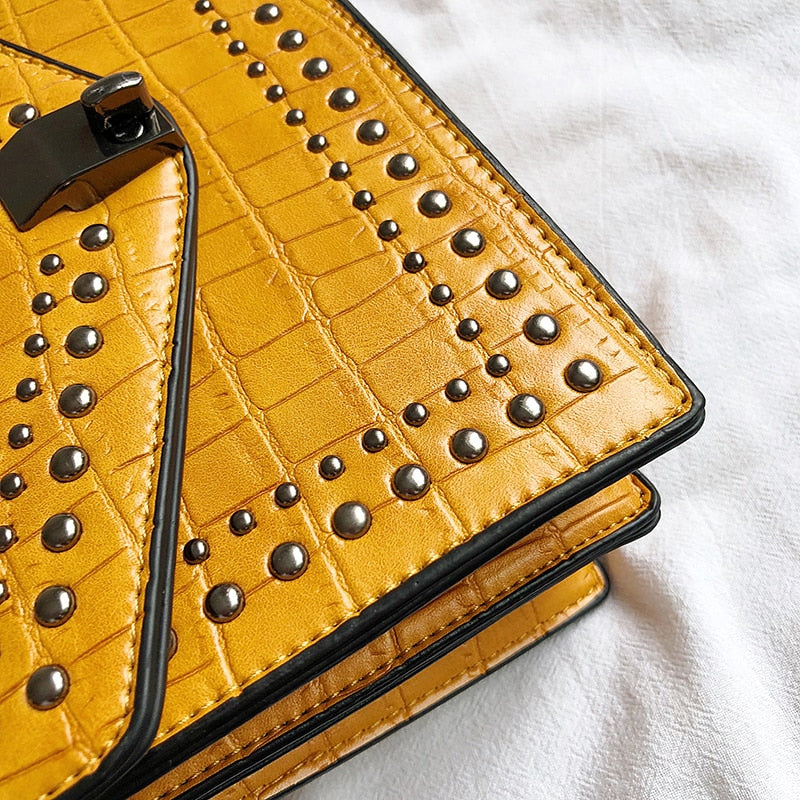 Crossbody Bag In Croc Design