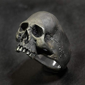 Half Skull Head Ring