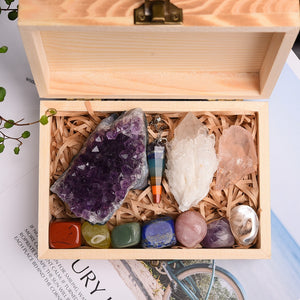 Healing Stones Wooden Box