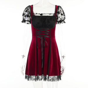 Witch Corbin Mini Dress in Red