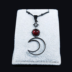 Star And Moon Shaped Necklace