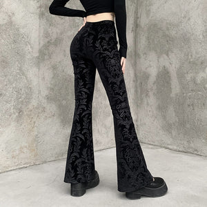 Floral Velvet Pants