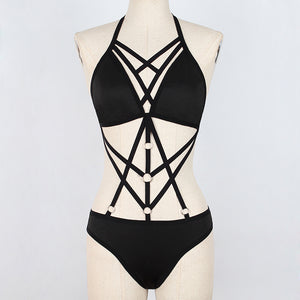 Black Cage Bodysuit