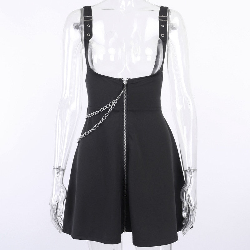 High waisted Suspender Skirt