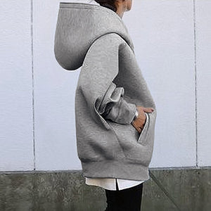 Plain Design Oversized Jacket