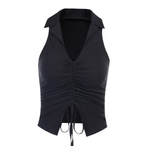 Ruched Sleeveless Top