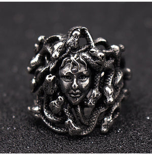 Snake Hair Figure Ring