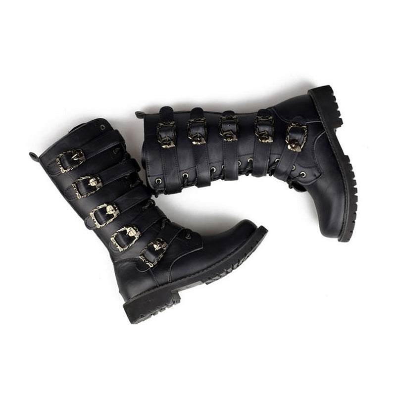 Belt Skull Boots