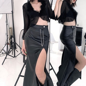 Witch Sandra Side Split Skirt