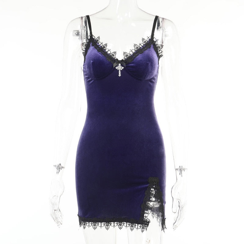 Witch Atelia Mini Dress in Purple