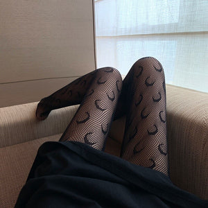 Moon Decorated Tight Stockings