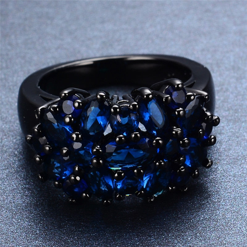 Zircon Flower Shaped Ring