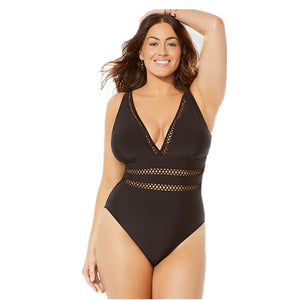 Plus Size Black Chic Monokini