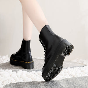 High-Heeled Platform Boots