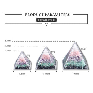 Natural Quartz Energy Pyramid