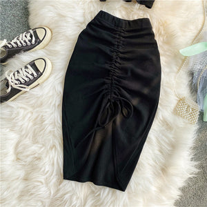 Crop Top And Midi Skirt Set