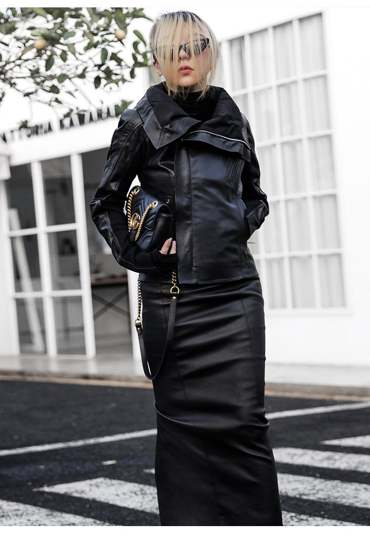 Maxi Leather Skirt