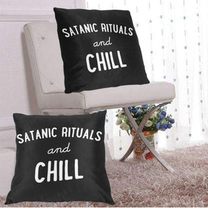 Satanic Rituals and Chill Cushion Cover