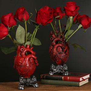 Red Red Heart Vase