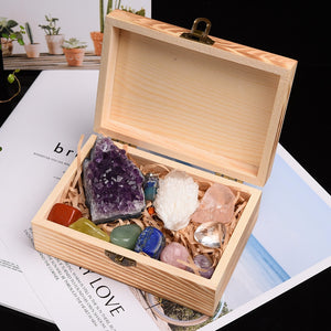 Healing Stones Wooden Box