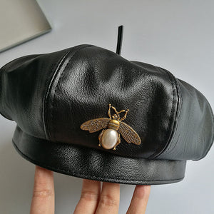 The Bee Vintage Beret and Gloves