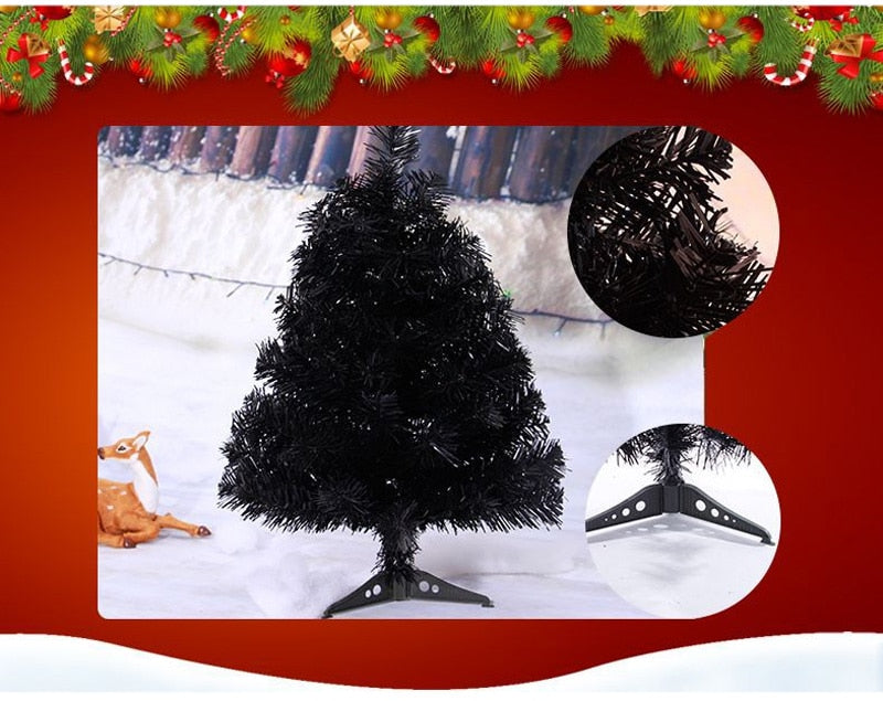 Mini Black Christmas Tree