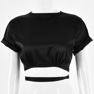 Witch Romilda Satin Crop Top