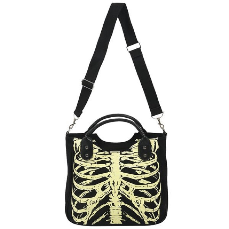 Skeleton Print Handbag