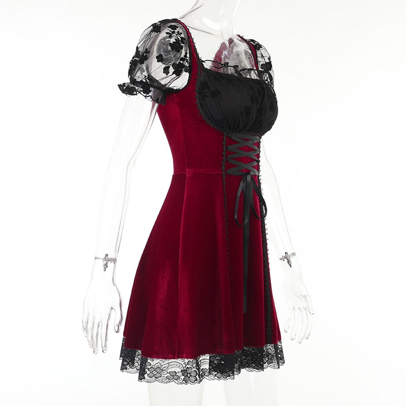 Witch Corbin Mini Dress in Red